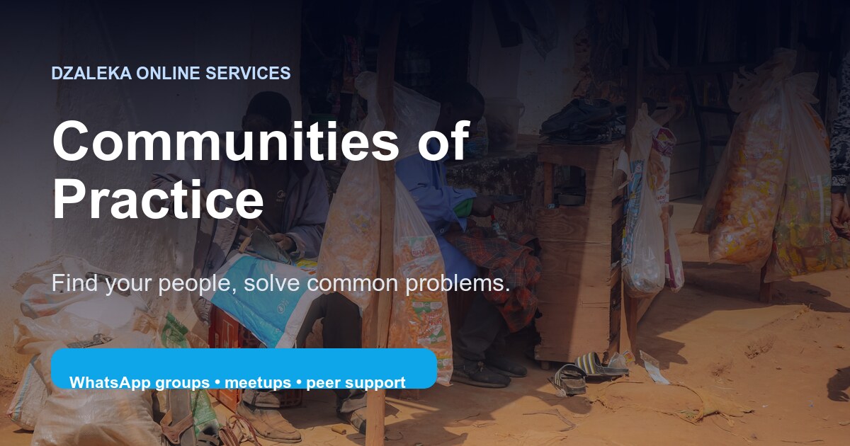 Dzaleka Fundraising Community | Dzaleka Online Services